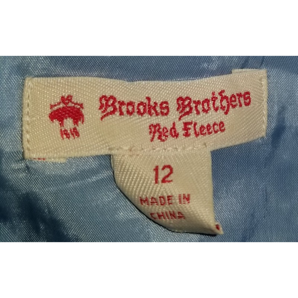 Womens Dress-BROOKS BROTHERS-RED FLEECE-blue floral lace Fairy Old Money-12 - Picture 4 of 4